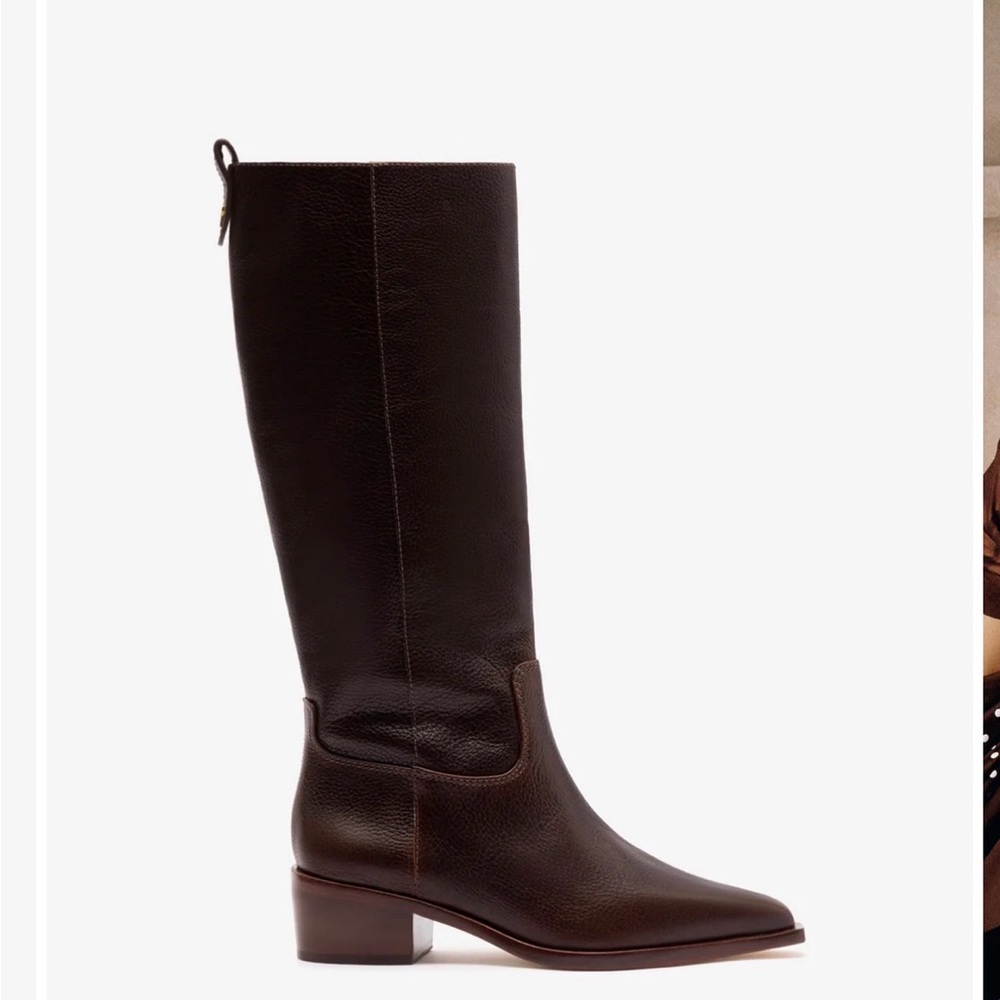 Larroude Florencia Boot In Brown Leather